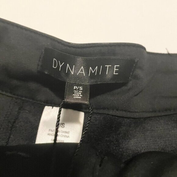 Dynamite Faux Leather Jet Black Shorts Womens Size Small - Picture 6 of 16